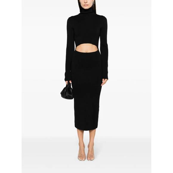 NEW GAUGE 81 suno midi dress in black - Picture 1 of 3